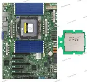Supermicro H13SSL-N ATX Motherboard + AMD Genoa EPYC 9754 CPU Processor Combos