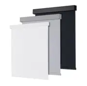 ChrisDowa Custom Size Cordless 100% Blackout Roller Shade, with Striped Jacquard
