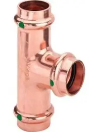 Viega PROPRESS WATER REDUCING TEE 1600kPa Copper- 25x25x20mm Or 32x32x15mm