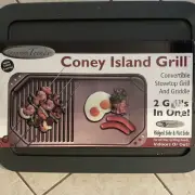 Coney Island Grill by Gourmet Trends - Convertible Stovetop Grill NEW IN THE BOX