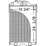 AL56375 New Radiator 4 Rows Fits John Deere 2955 3050 3150 3350 AL56375