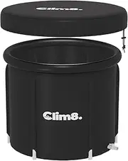 CLIM8 Ice Bath Outdoor XL: 400L Cold Plunge Pool with Lid,Portable Cold Water Therapy Tub for Athletes Wim Hof and Cryotherapy,90cm Diameter