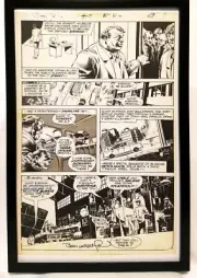 Swamp Thing #7 pg. 7 by Bernie Wrightson 11x17 FRAMED Original Art Poster DC Com