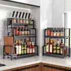 2/3Tier Spice Rack Storage Stand Cabinet Organiser Pantry Kitchen Shelf Holder