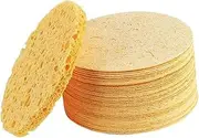 Compressed Facial Sponges, Cellulose Professional Cosmetic Spa Sponges for Facial Cleansing, Makeup and Removal, 10Pcs