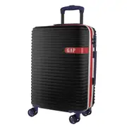 GAP Hard-Shell Suitcase 4 Wheel Hidden Pocket Cabin Luggage 56cm Black