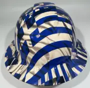New Full Brim Hard Hat Custom Hydro Dipped GREEK FLAG