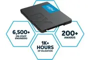 Crucial BX500 1TB 2.5' SATA3 6Gb/s SSD - 3D NAND 540/500MB/s 7mm 1.5 mil MTBF 3yr wty Acronis True Image Solid State Drive