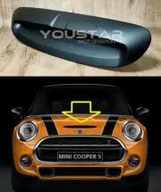 RAISED MATT BLACK BONNET SCOOP AIR VENT for MINI F54 F55 F56 F57 Cooper S SD JCW