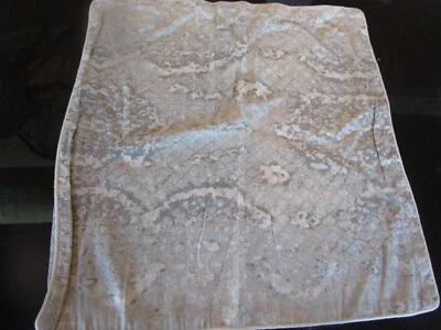 Williams Sonoma silk pillow cover 20" snake skin gray New
