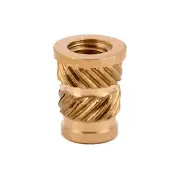 E-Z LOK Threaded Insert for Plastic Straight Flanged Brass Thread Inserts