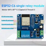 Type-C ESP32-C6 WIFI Bluetooth Development Board Single Channel Relay Module DIY