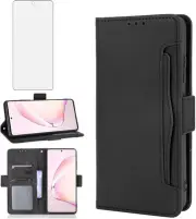 Compatible with Samsung Galaxy Note 10 Lite Wallet and Tempered Glass Screen
