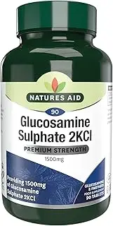 Natures Aid Glucosamine Sulphate 1500 mg, High Strength, Salt Free, 90 Tablets