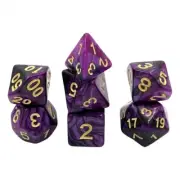 Dice Set Racing - Black Purple (7)