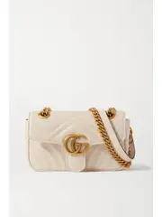 [Gucci] Gucci - Gg Marmont Quilted Leather Shoulder Bag - Off-white - One size One size Off-white