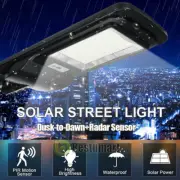 90000LM Commercial 80W LED Solar Street Light IP67 Dusk-to-Dawn Lamp+Remote+Pole