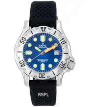 RATIO FreeDiver Professional Blue Sunray Dial Automatic RTF013 500M Mens Watch