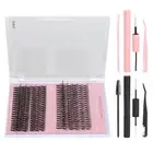 240pcs DIY Lash Extension Kit 10‑16mm D Curl Lash Clusters Kit With Lash Bon ESP