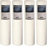 Bluonics 4.5" x 20" Sediment Water Filters (1 Micron) 4 Whole House Cardridges