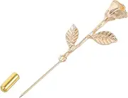 [LALADEFIEE] Men's Suit Tie Pin Collar Brooch Jewelry Vintage Collar Bar Flower Shape Pin Luxury for Men Zinc Alloy Accessories