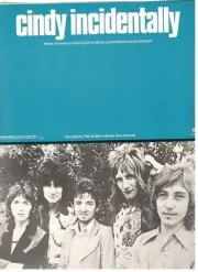 THE FACES "CINDY INCIDENTALLY" SHEET MUSIC-1973-RON WOOD/ROD STEWART-NEW ON SALE