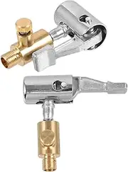 VINTORKY 2 Pcs Inflatable Chuck Air Compressor Attachments Tire Pump Adapter Car Air Chuck Open Flow Air Chuck Air Chuck for Tires Bike Air Chuck Screw Air Chuck Lock on Tire Air Chuck