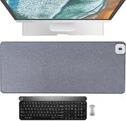 Heated Desk Mat | Temperature Adjustable Desk Hand Warmer Pad - USB Warm Desk Pad Hand Warmer Smart Digital Display Extended Edition Gameplay Table Mat for Bedroom