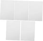 TEHAUX Picture Frame Backing Cardboard 5 Sheets White Mat Board A4 Size Multi-Purpose for Art Packaging Projects