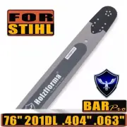76inch" Chainsaw Guide Bar .404" .063" 201DL Fit Stihl MS880 And More Chainsaw