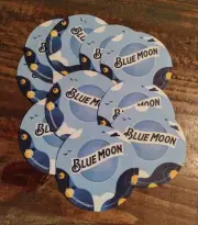 Blue Moon Beer Golden Colorado Bar Coasters Set Of 10 Blue Moon Brewing Co