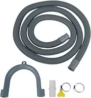 2M Drain Hose Extension Universal PP Pipe Kit Replacement Drain Hose for Washing Machine Washer Dryer Dishwasher & Other Parts
