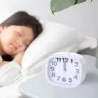 Alarm Analog Clock Low Noise Snooze Function Bedside Non-ticking Alarm Clock