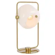 Rochelle Gold Opal Glass Table Lamp