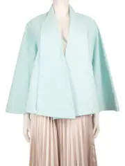 Blue Oversized Long Sleeve Jacket