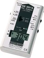 Gigahertz Solutions ME3851A EMF Meter Gauss Meter Electric + Magnetic Fields