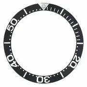 BEZEL INSERT FOR 36MM OMEGA SEAMASTER MIDSIZE 2052.50,2053.80 PROFESSIONAL BLACK