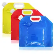 5 Litres Collapsible Water Container，BPA Free Plastic Water Carrier Folding