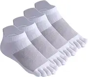 [meaiguo] Toe Socks No Show Five Finger Socks Running Toe Socks for Men Women