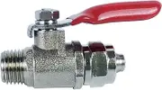 Wesell Undersink Chrome 2 Way Faucet Adapter Diverter Valve Counter Top/Reverse Osmosis RO Water Filter System (2, Conjoined,3/8" x 1/4" Male)