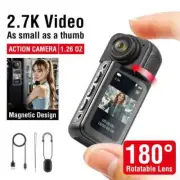2.7K HD Bodycam Action Camera Sport Cam Rechargeable Pocket Wifi Video Recorder