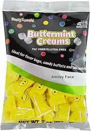 Party Sweets Smiley Face Buttermints by Hospitality Mints, Appx 300 mints, 7-Ounce Bags (Pack of 6)