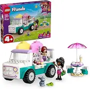LEGO Friends Heartlake City Ice Cream Van Toy for 4+ Year Old Girls & Boys, Food Playset with 2 Mini-Dolls and a Kids' Toy Bunny Animal Figure, Creative Building Set for Pretend Play 42644