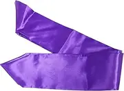 [BESTYASH] Ribbon Ceremonial Shoulder Strap Door Seal Strip Graduate Shawl Graduation Season Shawl Banding Preschool Gradation Stole Unisex Plain Graduation Stole Graduation Sash Purple Satin