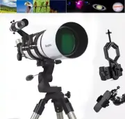 102mm/600 mm Refractor telescope Beginner Astro Photogragh view moon Saturn 150X