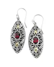 Samuel B. 18K & Silver 2.00 ct. tw. Garnet Earrings
