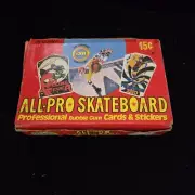 1978 Donruss All Pro Skateboard Trading Cards Wax Box 36 Sealed Packs
