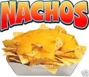 Nachos Decal 14" Chips Concession Trailer Food Truck Vinyl Menu Sticker