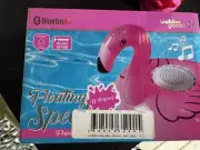 Gabba Goods Bluetooth Speaker Pink Flamingo Inflatable Air Pump Included