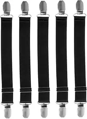Adjustable Boot Clip Straps 5pcs Elastic Leg Straps for Pants Riding Sports Anti Slip Design